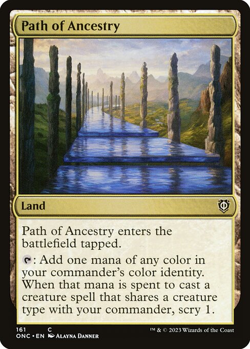 Path of Ancestry - Phyrexia: All Will Be One Commander #161