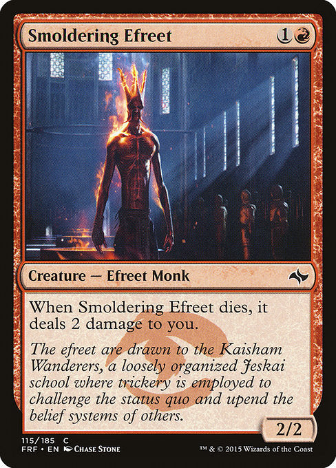 Smoldering Efreet - Fate Reforged #115