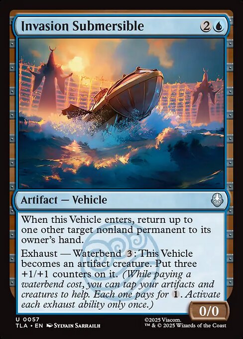 Invasion Submersible - Avatar: The Last Airbender #57 Magic: The Gathering card image