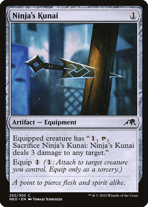 Ninja's Kunai - Kamigawa: Neon Dynasty #252