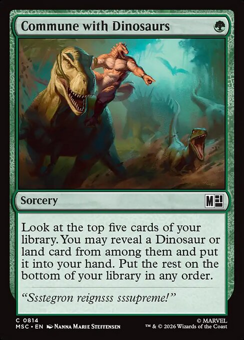 Commune with Dinosaurs - Marvel Super Heroes Commander #814 (Foil)