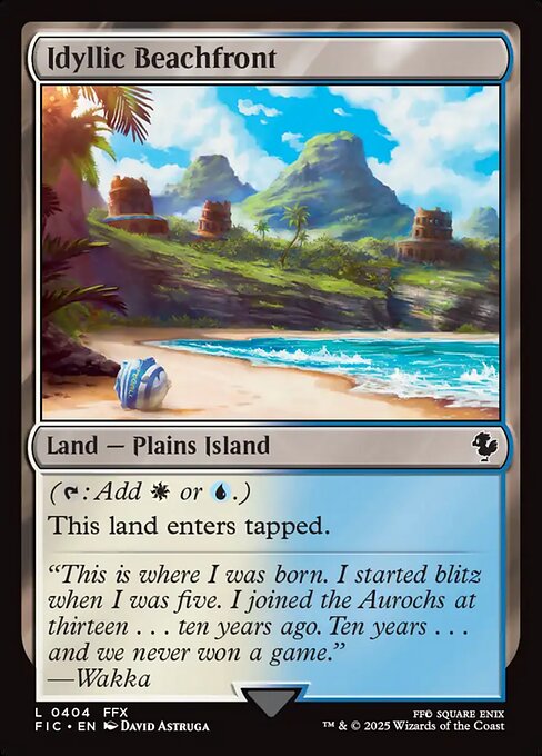 Idyllic Beachfront - Final Fantasy Commander #404