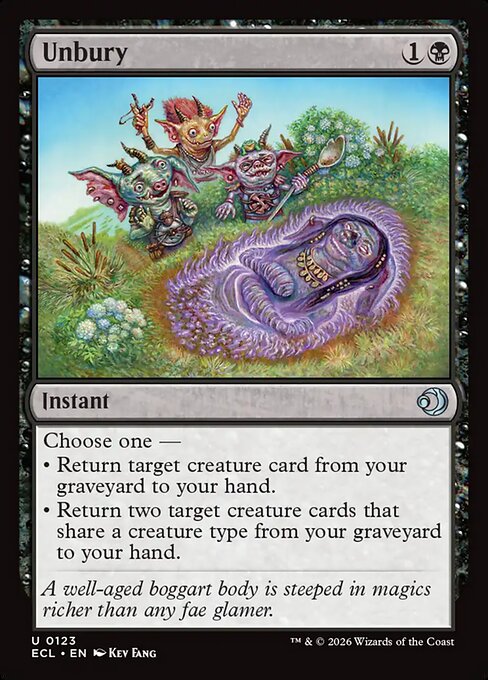 Unbury Lorwyn Eclipsed Magic: The Gathering card image