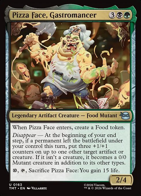 Pizza Face, Gastromancer Teenage Mutant Ninja Turtles Magic: The Gathering card image