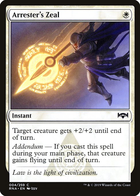 Arrester's Zeal - Ravnica Allegiance #4