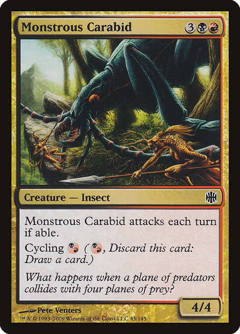 Monstrous Carabid - Alara Reborn #43
