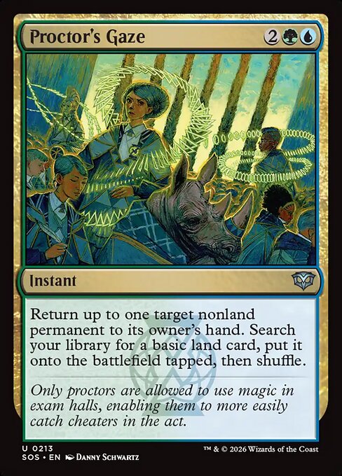 Proctor's Gaze - Secrets of Strixhaven #213 Magic: The Gathering card image