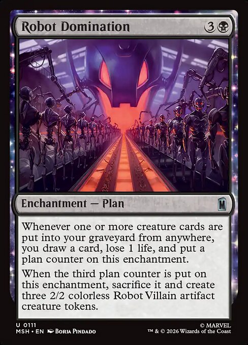 Robot Domination Marvel Super Heroes Magic: The Gathering card image