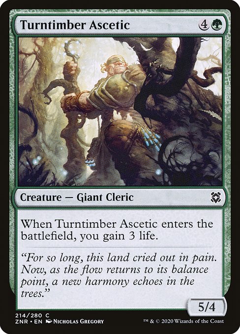 Turntimber Ascetic - Zendikar Rising #214
