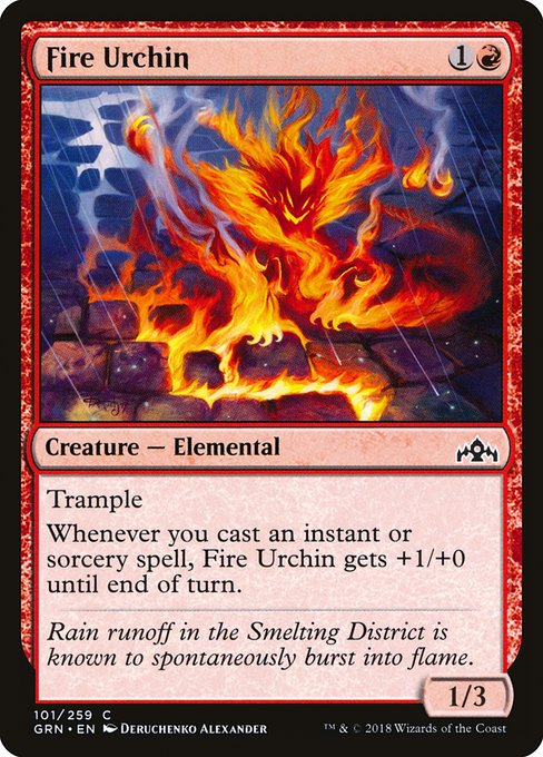 Fire Urchin - Guilds of Ravnica #101 Magic: The Gathering card image