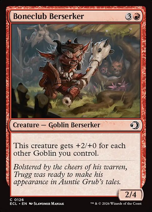 Boneclub Berserker - Lorwyn Eclipsed #126 Magic: The Gathering card image