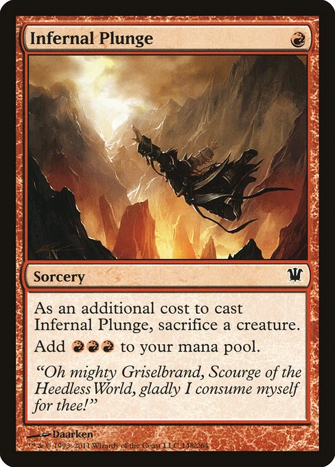 Infernal Plunge - Innistrad #148