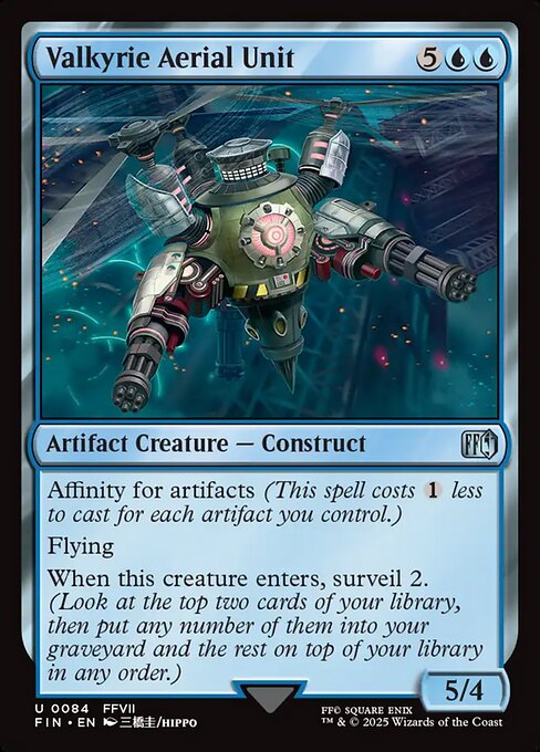 Valkyrie Aerial Unit - Final Fantasy #84 Magic: The Gathering card image