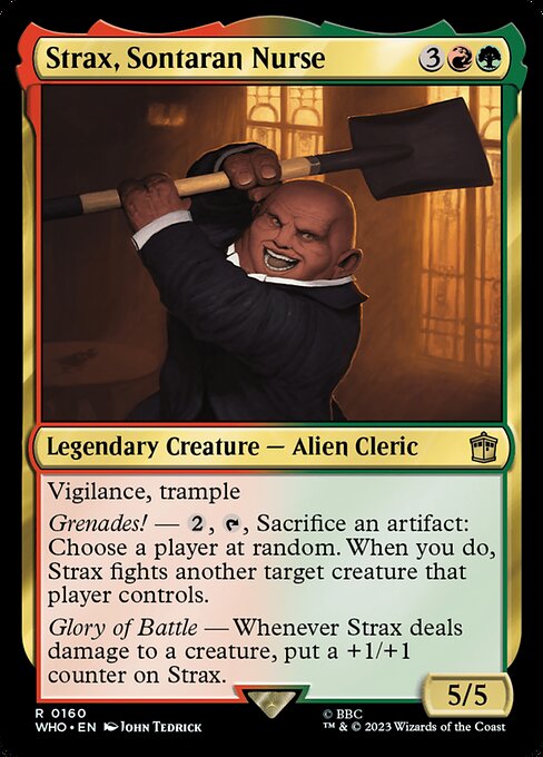 Strax, Sontaran Nurse Doctor Who Magic: The Gathering card image