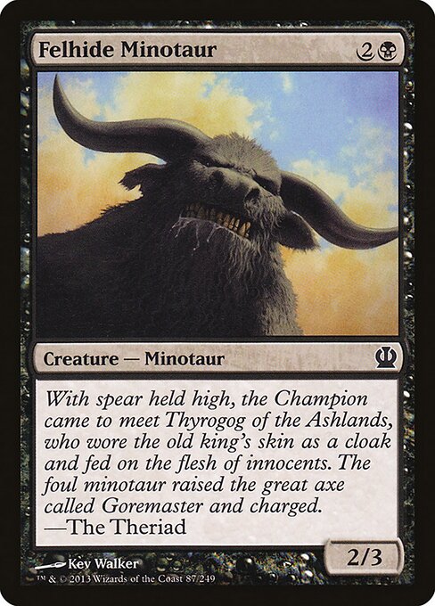 Felhide Minotaur Theros Magic: The Gathering card image