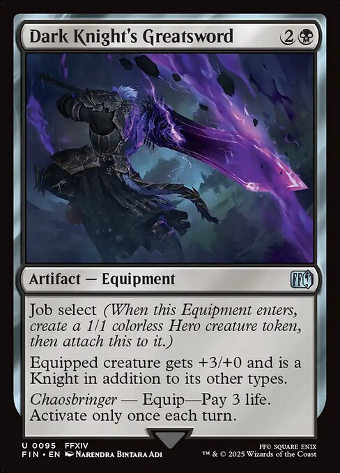 Dark Knight's Greatsword Final Fantasy Magic: The Gathering card image