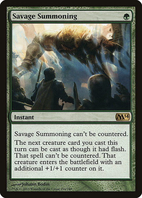 Savage Summoning - Magic 2014 #194
