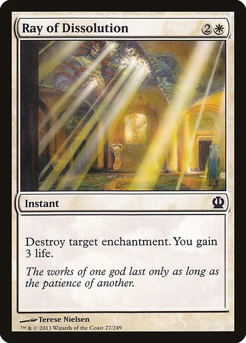 Ray of Dissolution - Theros #27 Magic: The Gathering card image