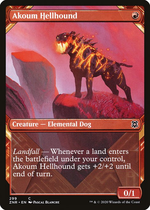 Akoum Hellhound - Zendikar Rising #299
