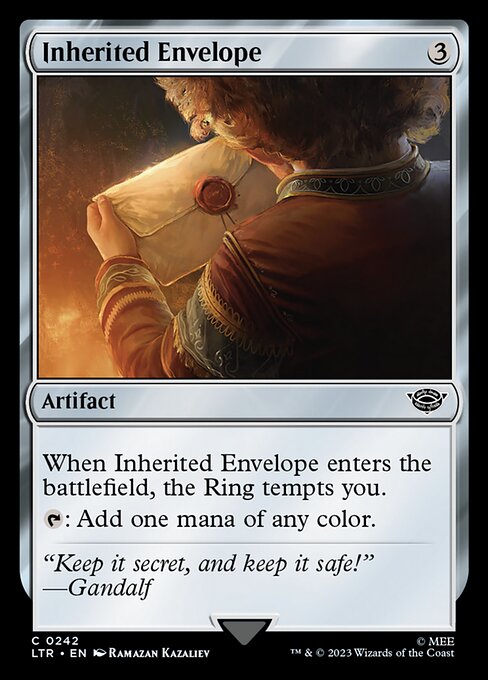 Inherited Envelope - The Lord of the Rings: Tales of Middle-earth #242 Magic: The Gathering card image