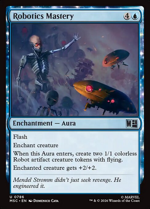 Robotics Mastery Marvel Super Heroes Commander Magic: The Gathering card image