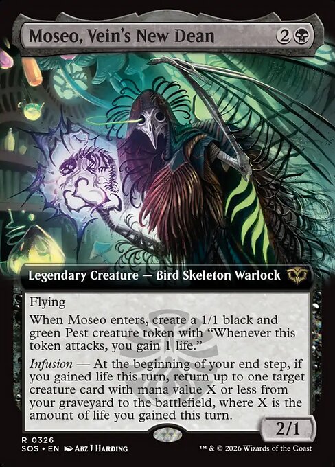 Moseo, Vein's New Dean - Secrets of Strixhaven #326 Magic: The Gathering card image