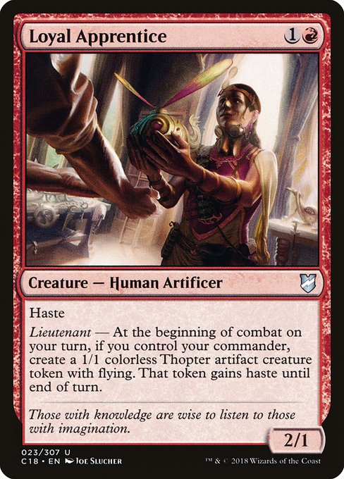 Loyal Apprentice - Commander 2018 #23
