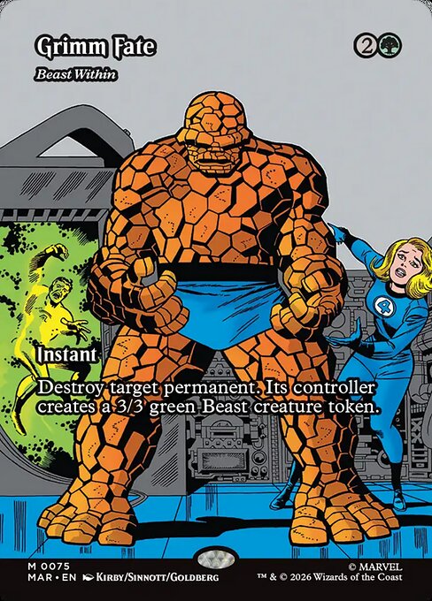 Beast Within Marvel Universe Magic: The Gathering card image