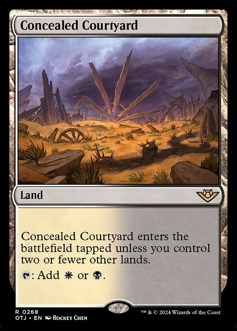 Concealed Courtyard Outlaws of Thunder Junction Magic: The Gathering card image