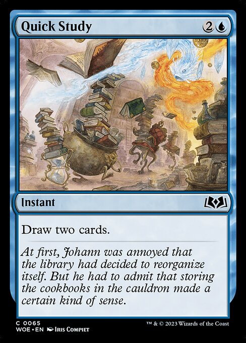 Quick Study Wilds of Eldraine Magic: The Gathering card image