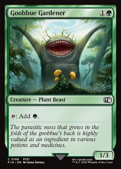 Goobbue Gardener Final Fantasy Magic: The Gathering card image