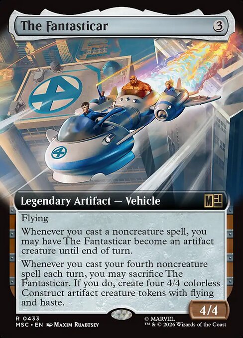 The Fantasticar Marvel Super Heroes Commander Magic: The Gathering card image