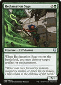 Reclamation Sage - Commander Legends #248