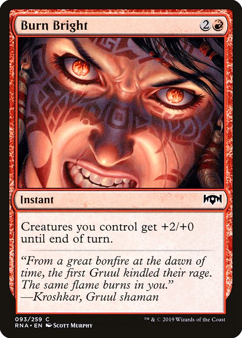 Burn Bright - Ravnica Allegiance #93