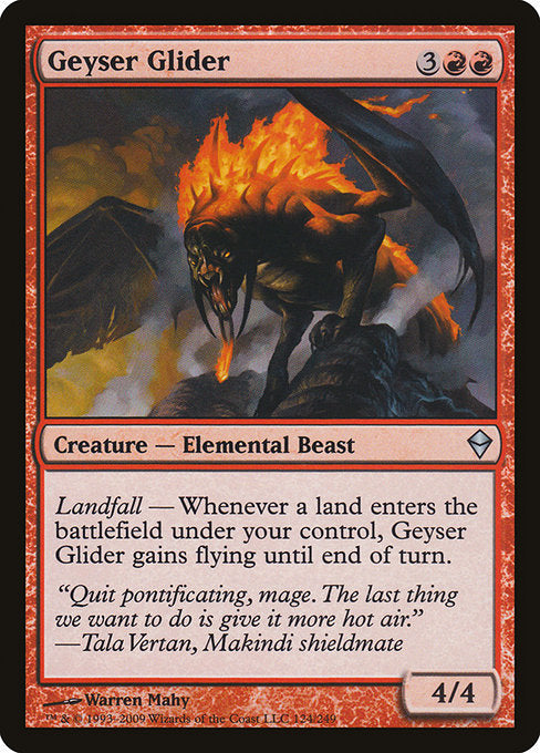 Geyser Glider - Zendikar #124