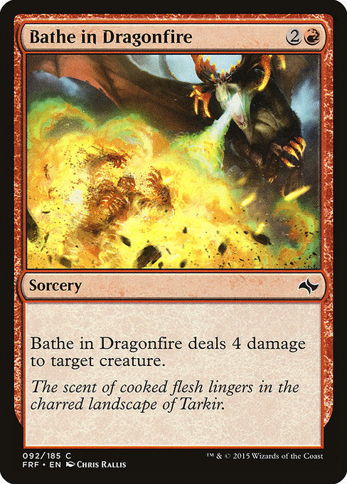 Bathe in Dragonfire - Fate Reforged #92 Magic: The Gathering card image