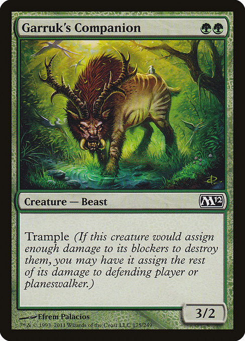 Garruk's Companion - Magic 2012 #175