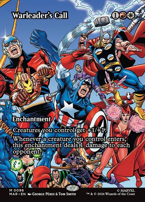 Warleader's Call Marvel Universe Magic: The Gathering card image