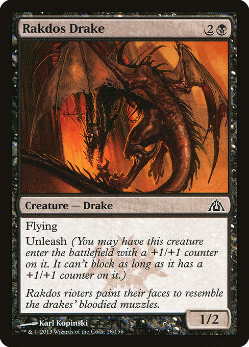 Rakdos Drake - Dragon's Maze #28