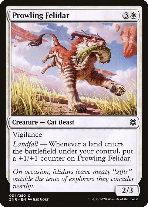 Prowling Felidar - Zendikar Rising #34