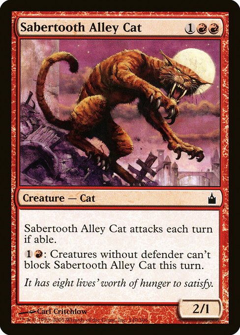 Sabertooth Alley Cat - Ravnica: City of Guilds #140