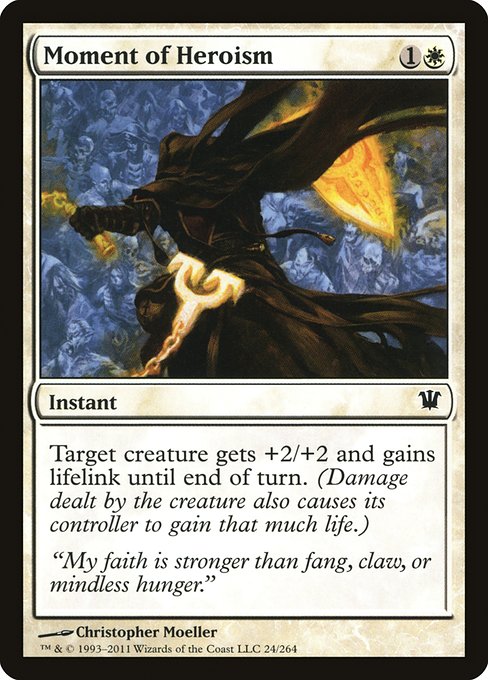 Moment of Heroism - Innistrad #24 Magic: The Gathering card image