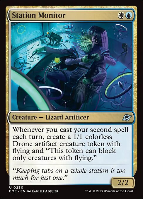 Station Monitor Edge of Eternities Magic: The Gathering card image