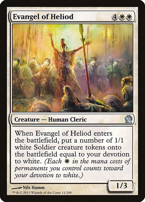 Evangel of Heliod Theros Magic: The Gathering card image