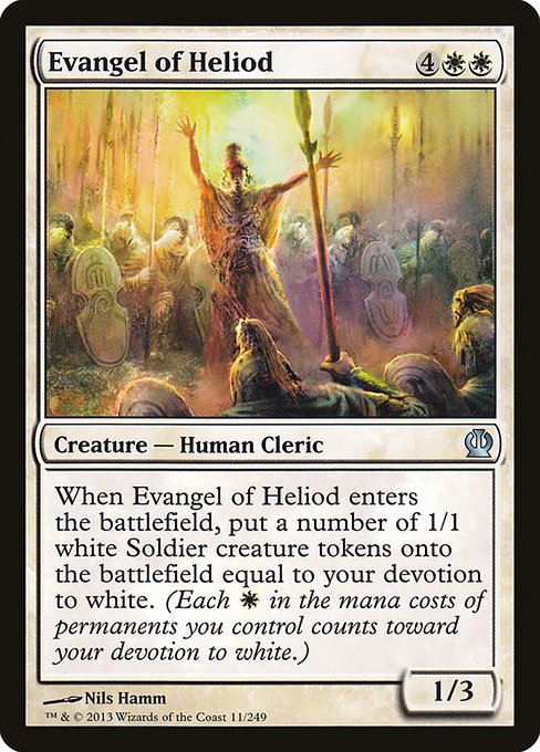 Evangel of Heliod - Theros #11 Magic: The Gathering card image