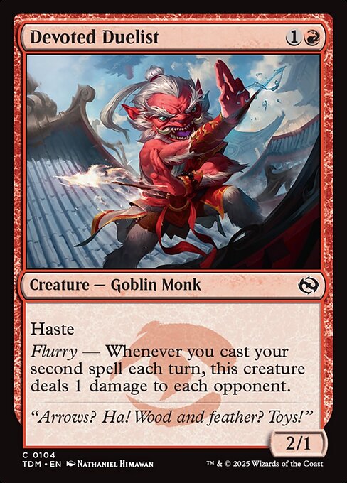Devoted Duelist - Tarkir: Dragonstorm #104 Magic: The Gathering card image