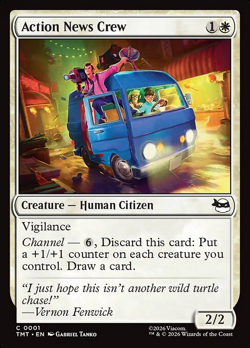 Action News Crew - Teenage Mutant Ninja Turtles #1 Magic: The Gathering card image
