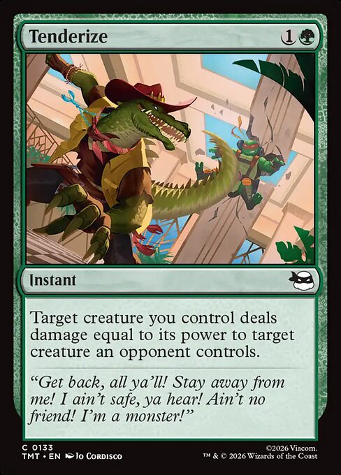 Tenderize Teenage Mutant Ninja Turtles Magic: The Gathering card image
