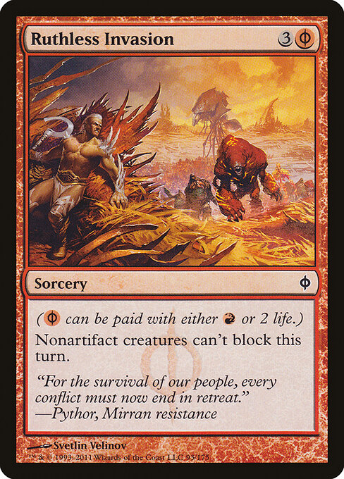Ruthless Invasion New Phyrexia Magic: The Gathering card image