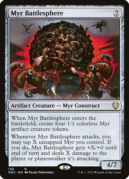 Myr Battlesphere - Phyrexia: All Will Be One Commander #138